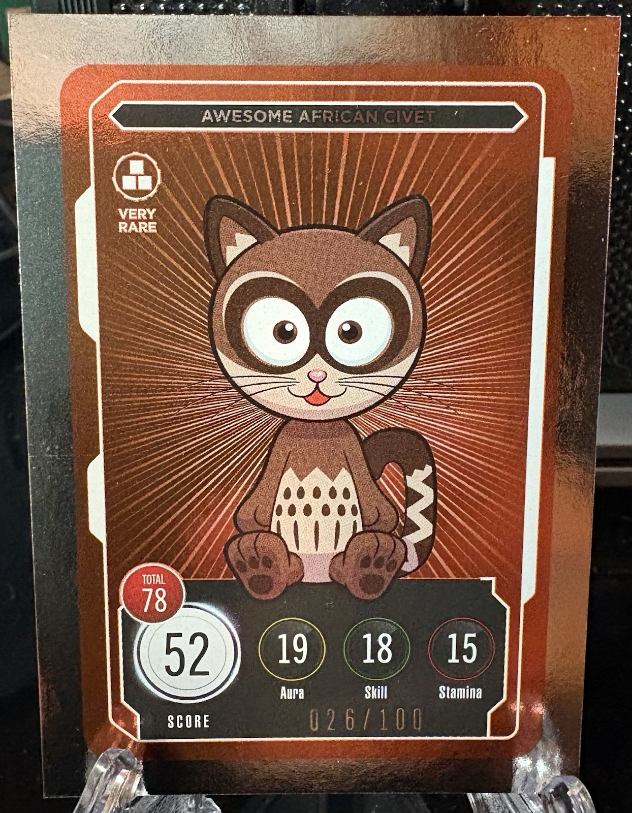 VeeFriends Series 2 TCG Compete Collect Awesome African Civet /100 VERY RARE