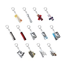 Juego de llaveros acrílicos con logotipo de título Persona 30 aniversario
