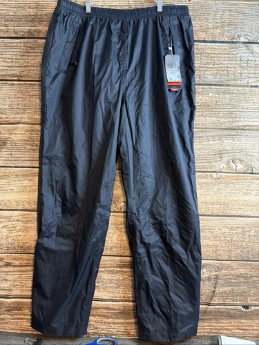 33000ft Waterproof Rain Pants Mens 2XL XXL Black Hiking Windproof Outdoor New
