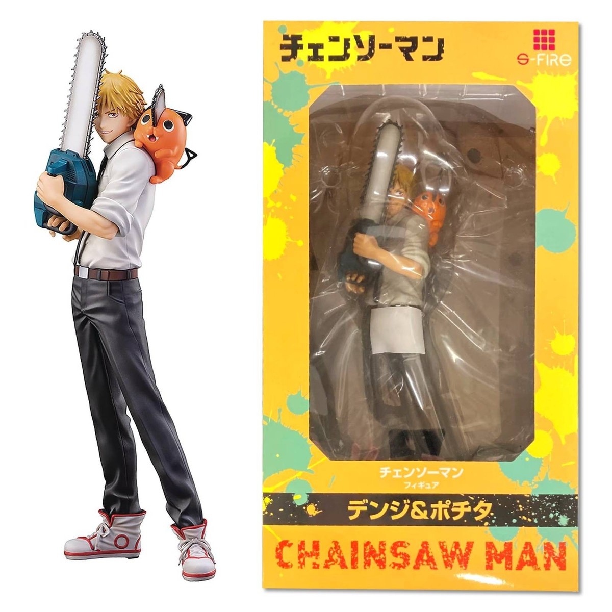 SEGA S-FIRE CHAINSAW MAN Denji & Pochita Figure 1/7 Scale PVC 9.6