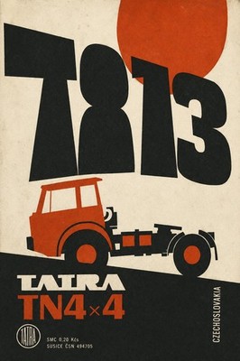   Tatra TN 4x4 Tractor Poster - 24x36  Rare Reprint Premium Matte Paper 200gsm