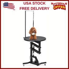 24"Hydraulic Lift Dog Grooming Table,Pet Grooming Table for Small Dogs at Home