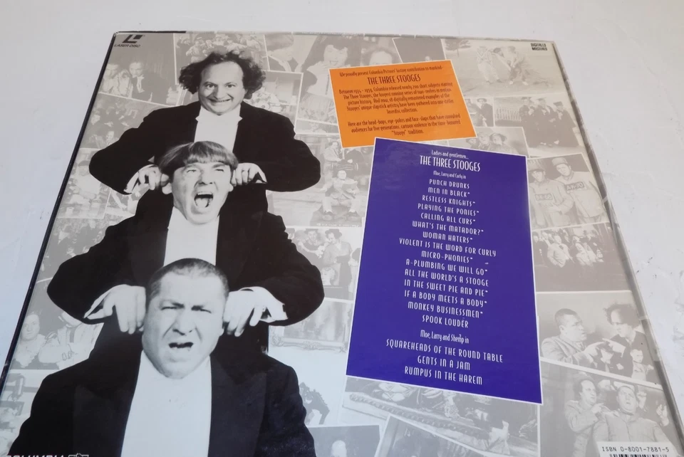 The Three Stooges Comedy Classics 3 LaserDisc LD Box Set Collection - Image 2 of 2