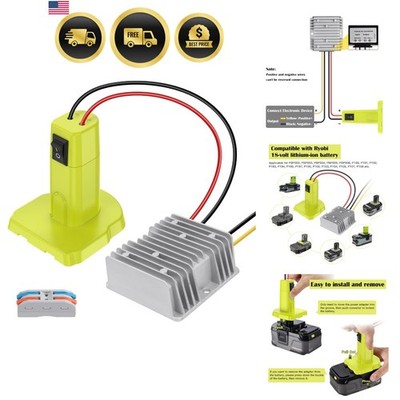 Voltage Converter 18V to 12V 15A Max DIY Power Supply for RC Cars Tools