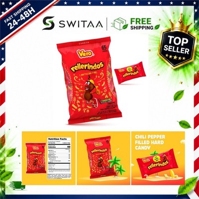 Rellerindos Tamarind Hard Candy Mexican Candy 65 Count Bag