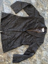 Garfield  Marks Blazer Size 4 Brown Winged Collar Jacket 389 USA