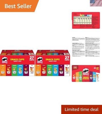 Kosher Pringles Potato Crisps Variety Pack   27 Handy Cups, Perfect for Everyone