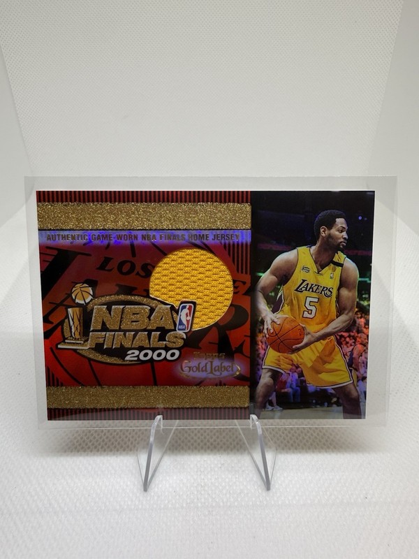 Robert Horry 2000-01 Topps Gold Label NBA Finals Home Game Jersey #TT3H Lakers