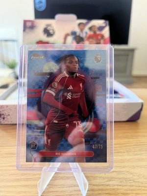 2020 Topps Finest Rio Ngumoha Blue Refractor /75 Rookie Card