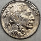 1938 D Denver Mint Buffalo Nickel BU 55170