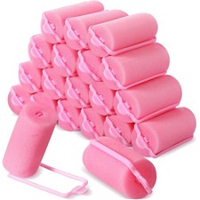 Large 18-Piece Foam Hair Rollers for Gorgeous Curls - Ideal for All Hair Types