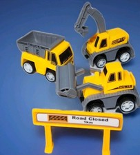 Set Of 3 Mini Construction Vehicles Series Dozer Dump Truck Excavator