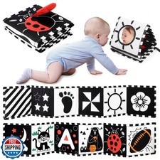 URMYWO Black and White Baby Toys, Tummy Time High Contrast Newborn Toys 0-3 M