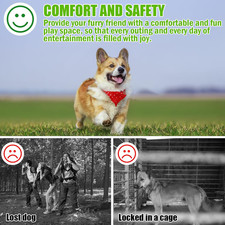 Dog Tie Out Cable - Heavy Duty Dog Chain for Yard, Blue/Purple/Green/Pink Out...