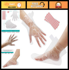 200pcs Paraffin Wax Bath Liners - Moisturizing Plastic Socks Gloves for SPA Th