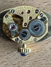VINTAGE LADIES LUCIEN PICCARD WRISTWATCH MOVEMENT CAL. LP50 KEEPING TIME!
