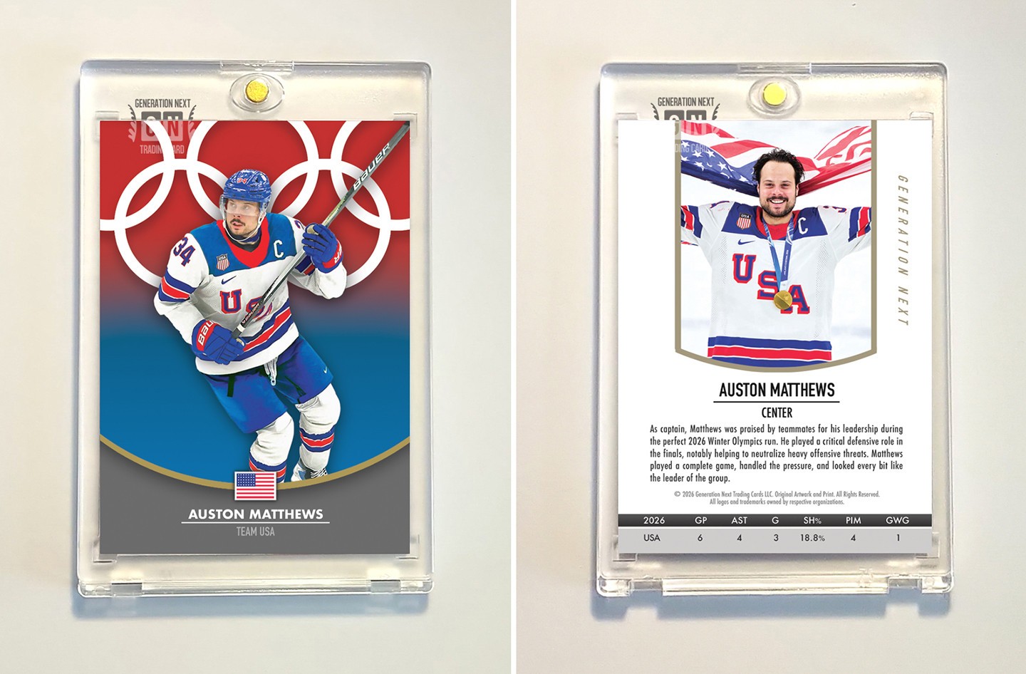 Auston Matthews / Team USA / 2026 Olympics / Generation Next