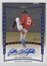 2014 Leaf Perfect Game Showcase Auto Blue 6/25 Dallas Woolfolk #A-DW1 Auto 0af