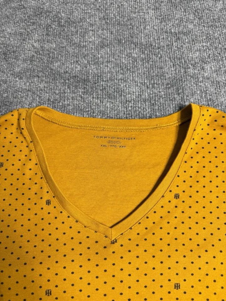 Tommy Hilfiger Mujer Manga Larga Cuello en V Gráfico Camiseta Logo Camiseta Top XXL Foto 3 de 4
