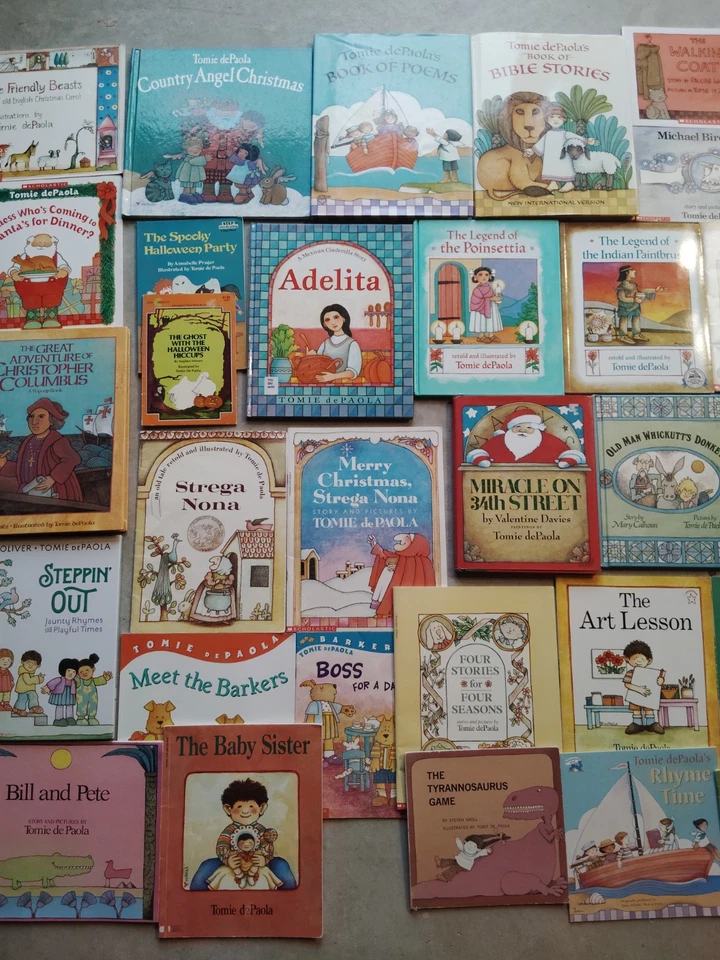 HUGE Lot of 42 Tomie dePaola Children’s Picture Story Books HC/PB Vintage - Image 3 of 4
