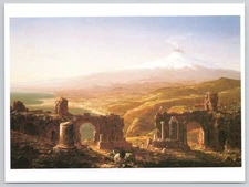 Mount Etna from Taormina Thomas Cole Painting 1843 Hudson River School Postcard