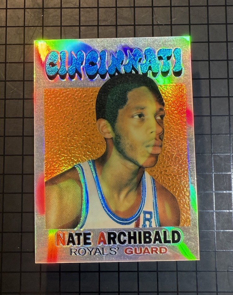 1996-97 Topps Stadium Club Finest Reprint REFRACTOR Tiny Archibald Nate #2 HOF🔥