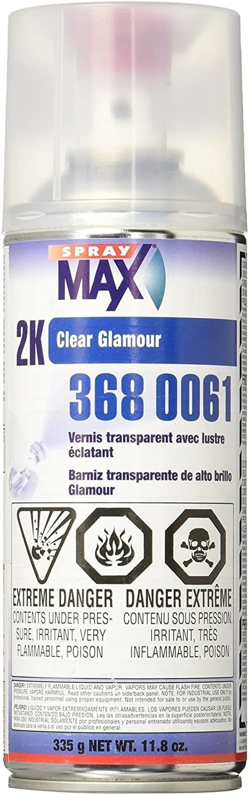 SprayMax 2K High Gloss Finish Clear Coat Spray Paint Car Parts and