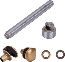 20Sets Boot Lace Hooks Kit Brass Shoes Eyelets Buckles and Press Stud Tools with