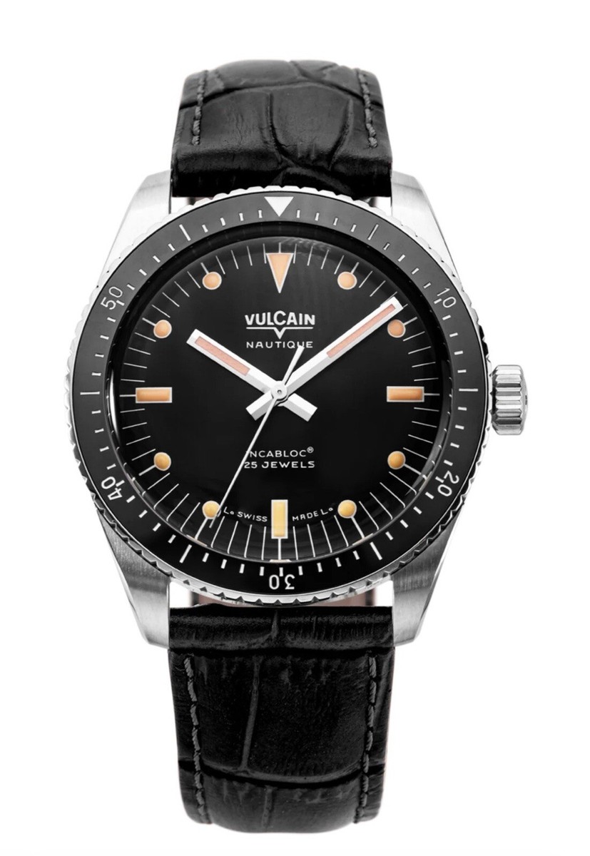 Vulcain Skindiver Nautique Black NEW BOX/PAPERS | eBay