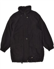 London Fog Womens Windbreaker Coat Uk 16 Large Black Af04