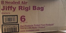 Jiffy Rigi Bag CASE OF 100 6 - 12.5  X 15" Cardboard Mailers Envelopes