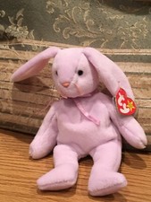 Retired Beanie Babies Floppity the Bunny Rabbit style 4118 birth 5/28/1996