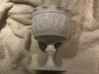 Milka Vintage Milk Glass Pedestal Dish 6.5 In by 5 inches Bowl Depth — photo 7