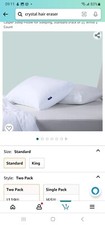 Casper Sleep Pillow for Sleeping, Standard Pack of 2 , White 2 Count
