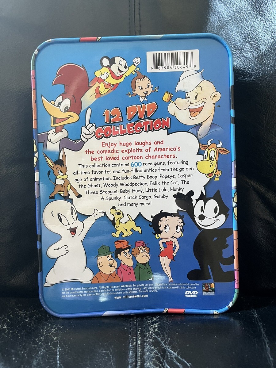 Giant 600 Cartoon Collection (DVD, 2008, 12-Disc Set) 683904506498