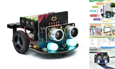  Micro:bit V2 Robot Starter Kit (without Microbit) for Makecode and Python 