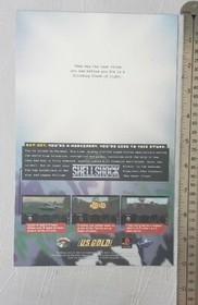 Shellshock Sega Saturn RARE Advertisement 