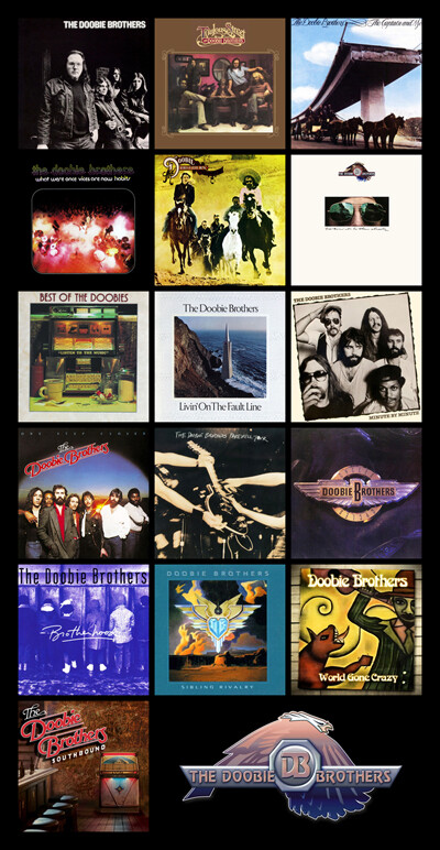DOOBIE BROTHERS album discography magnet (3.75