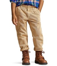 Polo Ralph Lauren Kids Boys' Cropped Cotton Twill Pants-Khaki