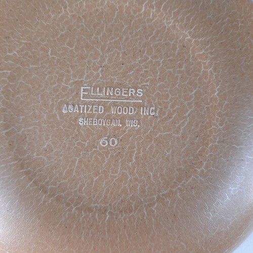Ciotole in legno agatizzato Ellinger Sheboygan Wisconsin 6 x 5,5" 1 x 9,5" - Foto 11 di 13