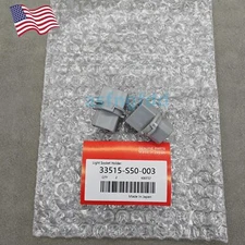 NEW 2×Rear Taillight Brake Lamp Socket Fits For Honda Accord Civic 33515-S50-003