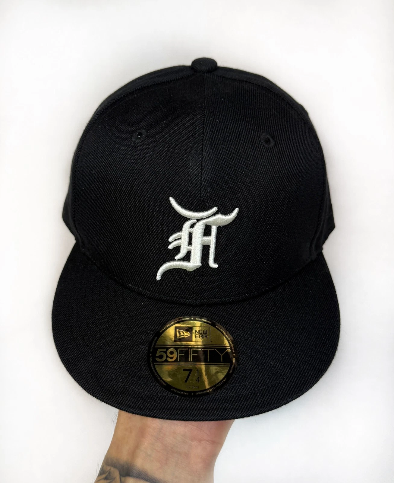 cappello berretto vintage Fear of God Essentials New Era 5950 7 1 4 nero taglia unica pannello 5