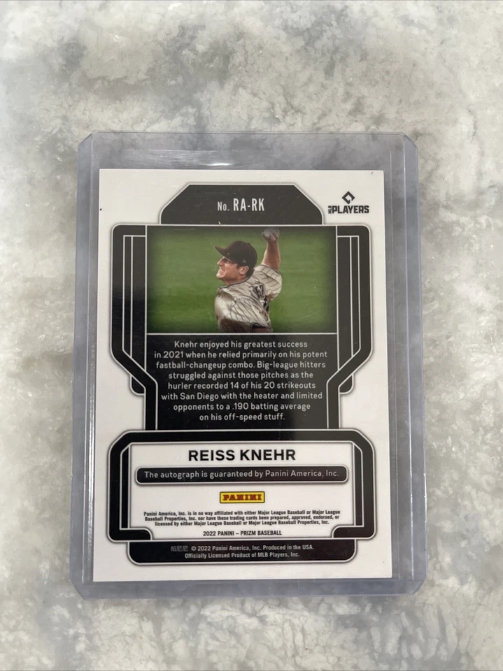 Reiss Knehr Rookie Auto - 2022 Panini Prizm Baseball - Image 2 of 2