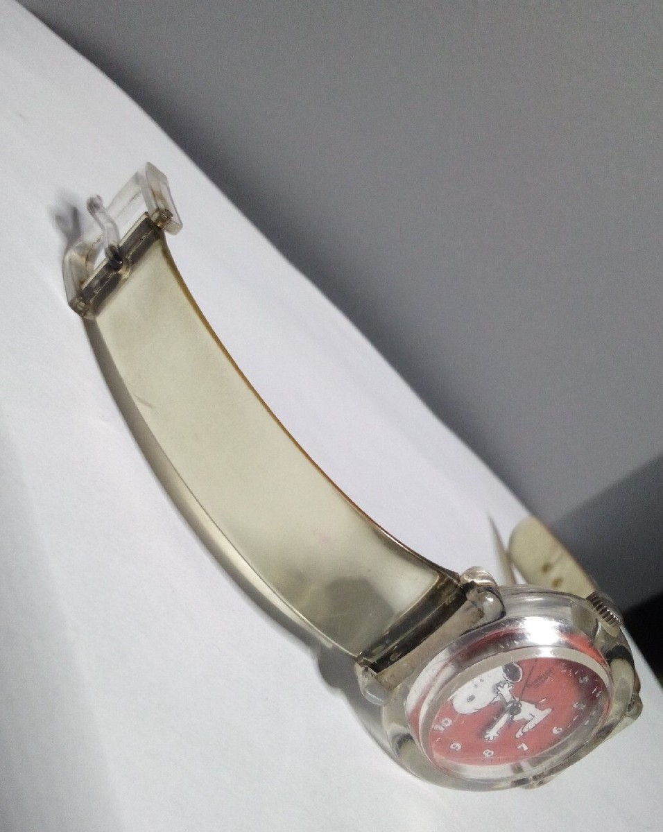 Vintage Old Original Snoopy Armitron Acrylic Transparent Vintage Old Original Snoopy Armitron Acrylic Transparent