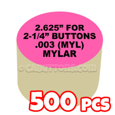2.25" Tecre Mylars Clear Plastic Cover for Button Maker Badge Machine 500pcs