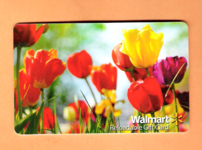 Collectible Walmart Gift Card - Flowers and Tulips - No ...