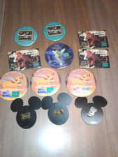 12 NEW  Walt Disney Pins: Movie Film Scroll: 3 Simba:Tinkerbell:Shere Khan Event