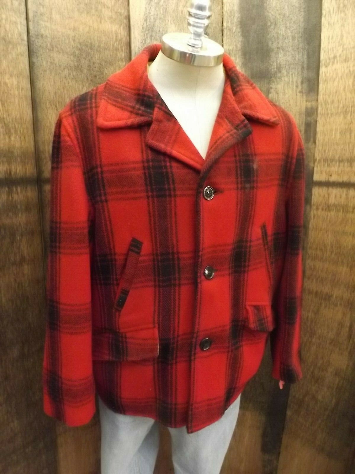 Vtg 1950s Sears Roebuck Buffalo Plaid 