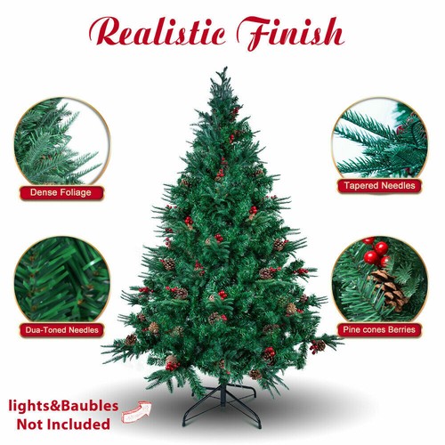 Künstlicher Weihnachtsbaum 150 180 210 cm Christbaum Tannenbaum Schnee Grün LED - Bild 12 von 190
