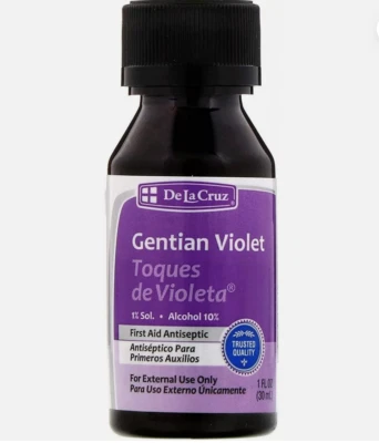 De La Cruz Gentian Violet 1% Health Care 30ml First Aid Antiseptic
